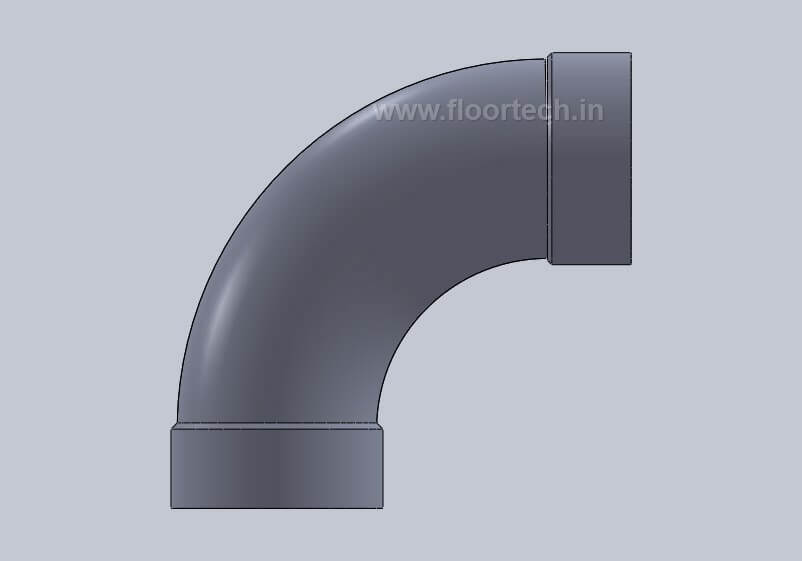 PVC 90 Degree Long Bend (or) PVC 90 Degree Swept Bend  View 2
