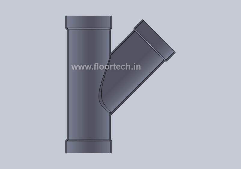 PVC Y junction View 3