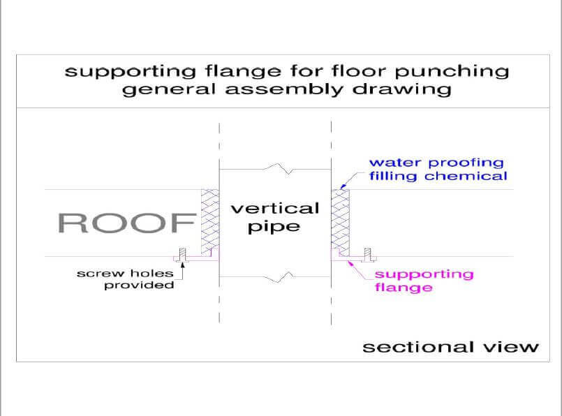 Supporting flange View 2