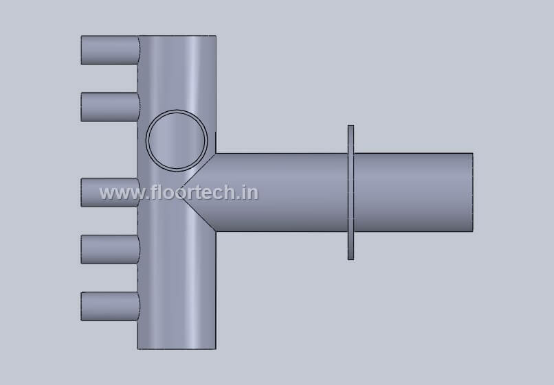 PVC Plenum Type Puddle flange View 2