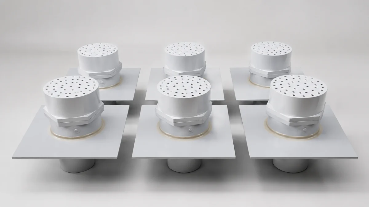 Bulk 160mm PVC pressure relief valve product batch for project supply