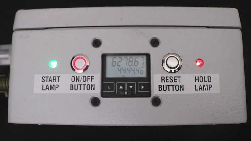 Controller displaying diameter reading after one full rotation